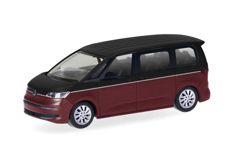 1:87 Herpa - Volkswagen (VW) Multivan, Deep-Black/Fortanarot