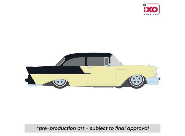 1:64 Ixo USA - 1957 Chevrolet One-Fifty Lowered, colonial cream/onyx black