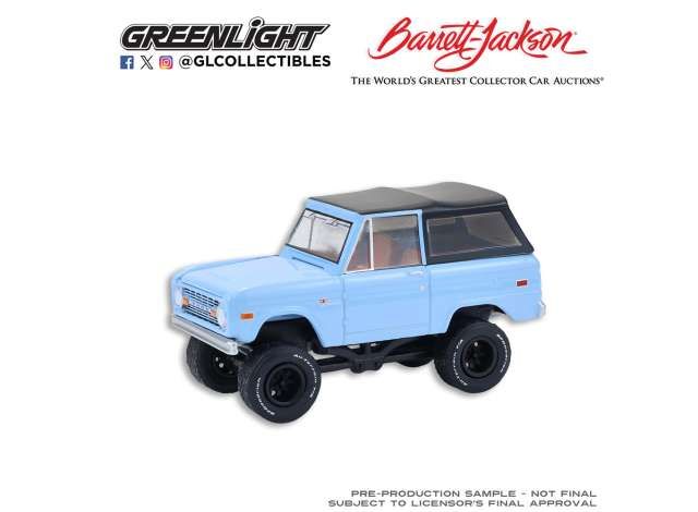 1:64 Greenlight - 1972 Ford Bronco Custom SUV *Barrett Jackson Series 16*