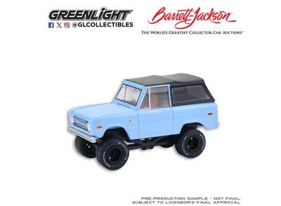 1:64 Greenlight - 1972 Ford Bronco Custom SUV *Barrett Jackson Series 16*