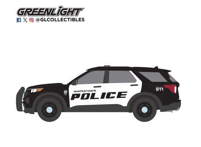 1:64 Greenlight - 2024 Ford Police Interceptor Utility Whitestown Metropolitan Police Department
