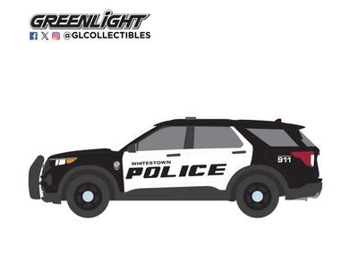 1:64 Greenlight - 2024 Ford Police Interceptor Utility Whitestown Metropolitan Police Department