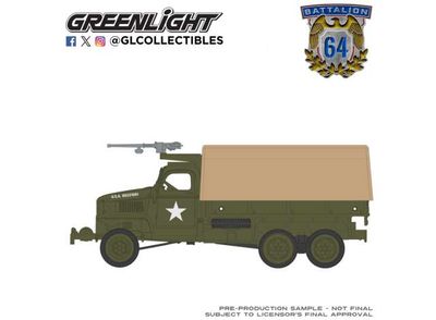 1:64 Greenlight - 1944 GMC CCKW 353 A1 2.5T Truck, New Tooling *Battalion 64 Series 6*