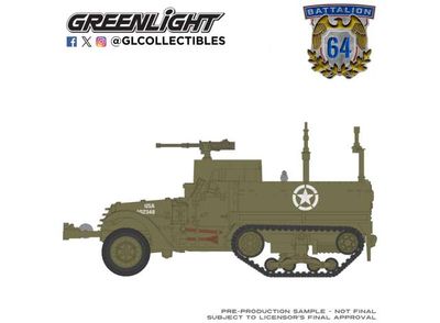 1:64 Greenlight - M3 Half-Track Personnel Carrier, New Tooling *Battalion 64 Series 6*