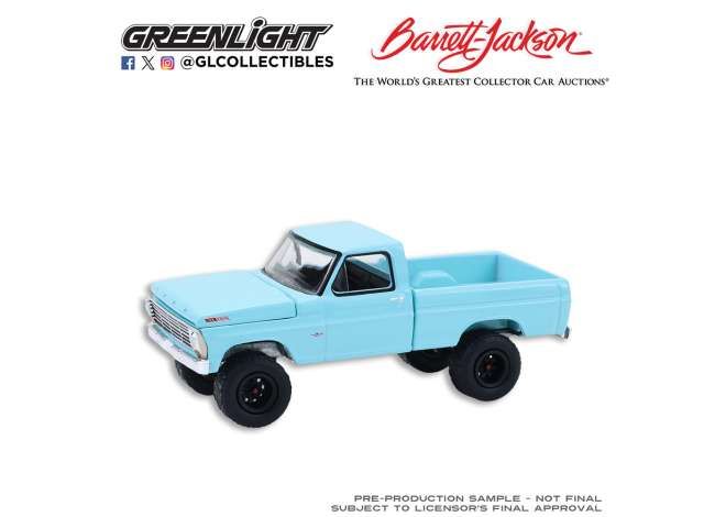 1:64 Greenlight - 1967 Ford F-100 Custom Pickup (Palm Beach 2024) *Barrett Jackson Series 16*