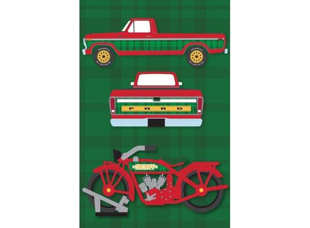 1:64 Greenlight - 1978 Ford F-250 with Vintage Motorcycle *Christmas 2025 Limited Edition*
