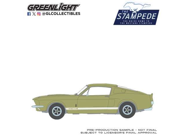 1:64 Greenlight - 1967 Ford Mustang GT-500 Fastback *The Mustang Stampede Series 2*, lime gold