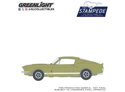 1:64 Greenlight - 1967 Ford Mustang GT-500 Fastback *The Mustang Stampede Series 2*, lime gold