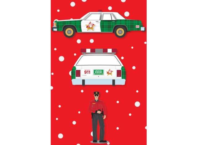 1:64 Greenlight - 1981 Ford LTD Crown Victoria with Police Officer Figure *Christmas 2025 Limited Edition*