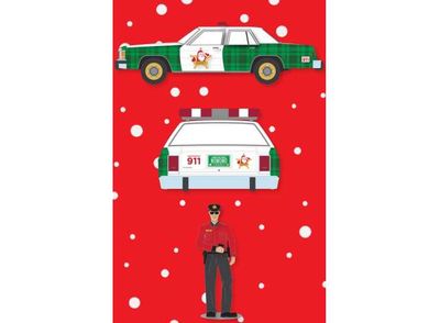 1:64 Greenlight - 1981 Ford LTD Crown Victoria with Police Officer Figure *Christmas 2025 Limited Edition*