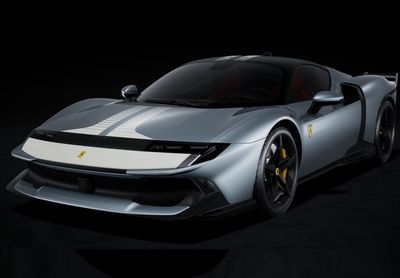 1:18 BBR - Ferrari 849 Testarossa Assetto Fiorano Grigio Titanio matt with White livery Press Version
