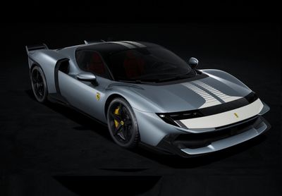 1:43 BBR - Ferrari 849 Testarossa Assetto Fiorano Grigio Titanio matt with White livery Press Version