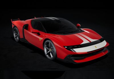 1:43 BBR - Ferrari 849 Testarossa Assetto Fiorano Rosso Fiammante with White livery