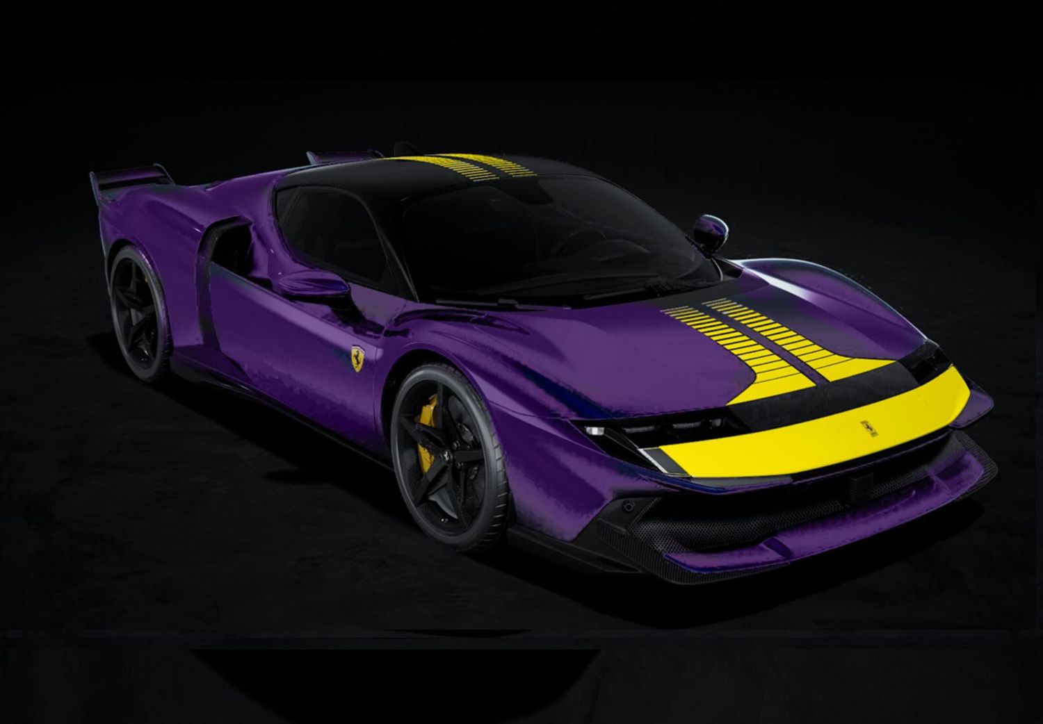 1:43 BBR - Ferrari 849 Testarossa Assetto Fiorano Viola Hong Kong with Yellow livery 1:43 BBR - Ferrari 849 Testarossa Assetto Fiorano Viola Hong Kong with Yellow livery