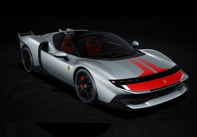1:43 BBR - Ferrari 849 Testarossa Spider Assetto Fiorano Grigio Squalo with Red Livery