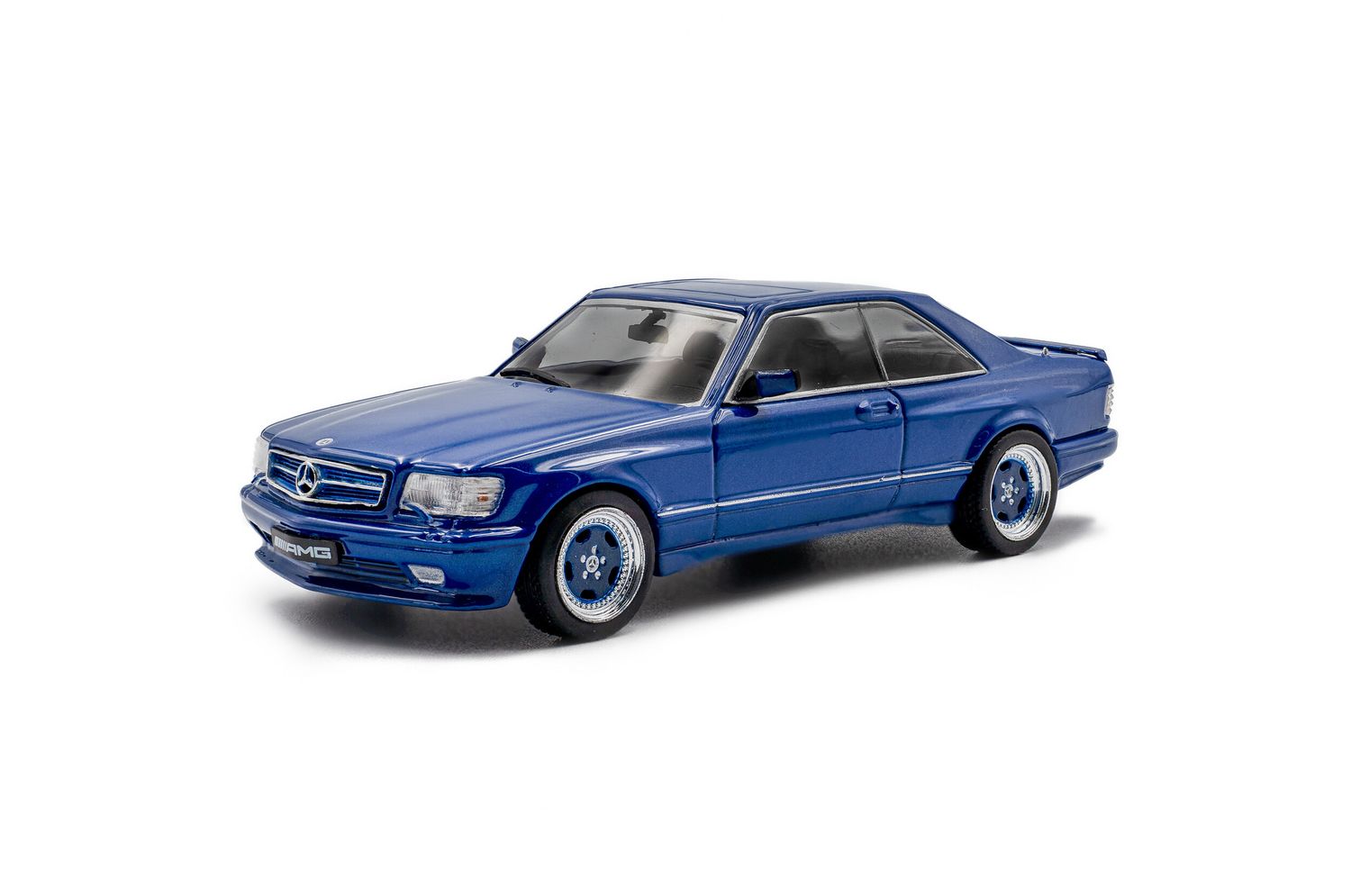 1:43 Solido - 1990 Mercedes-Benz 560 SEC AMG Widebody – Linarite Blue Pearl
