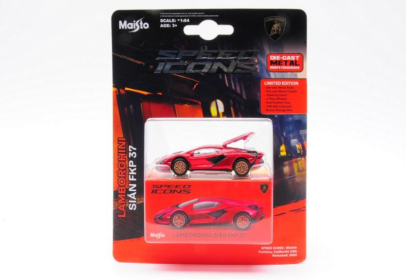 1:64 Maisto - Lamborghini Sian FKP 37 Rot 1:64 Maisto - Lamborghini Sian FKP 37 Rot