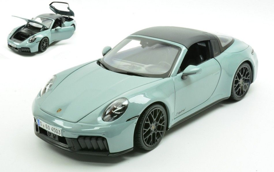 1:18 Maisto - 2024 Porsche 911 (992-2) Targa 4 GTS Hybrid Pastelgrey