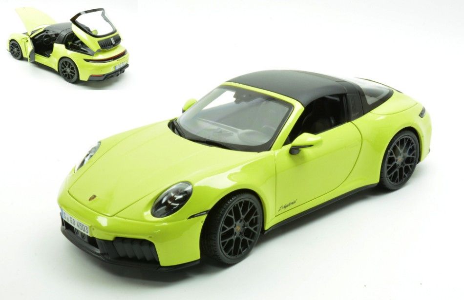 1:18 Maisto - 2024 Porsche 911 (992-2) Targa 4 GTS Hybrid Light Yellow