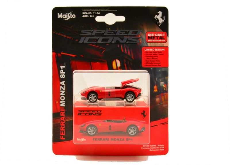 1:64 Maisto - Ferrari Monza SP-1 Cabrio Rot 1:64 Maisto - Ferrari Monza SP-1 Cabrio Rot