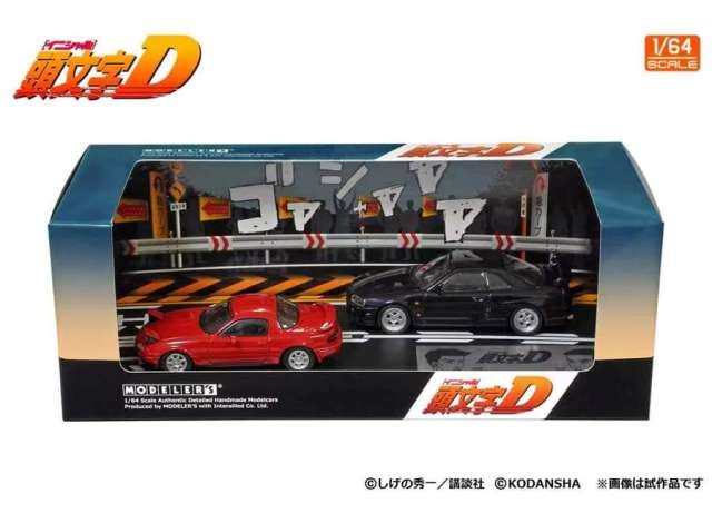 1:64 Modeler's - Initial D Set Vol. 11 Eunos Roadster NA6CE Suetsugu Toru NA6CE & Atsuro Kawai Skyline 25GT Turbo ER34 1:64 Modeler's - Initial D Set Vol. 11 Eunos Roadster NA6CE Suetsugu Toru NA6CE & Atsuro Kawai Skyline 25GT Turbo ER34