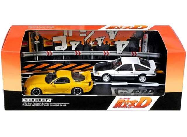 1:64 Modeler's - Initial D Set Vol. 10, Keisuke Takahashi RX-7 (FD3S) & Wataru Akiyama (AE86) 1:64 Modeler's - Initial D Set Vol. 10, Keisuke Takahashi RX-7 (FD3S) & Wataru Akiyama (AE86)