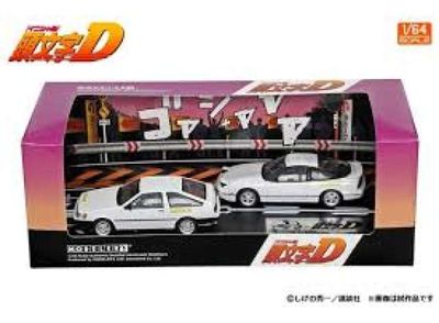 1:64 Modeler's - Initial D Set Vol. 21 Itsuki Takeuchi Levin (AE85) & Kenji 180SX