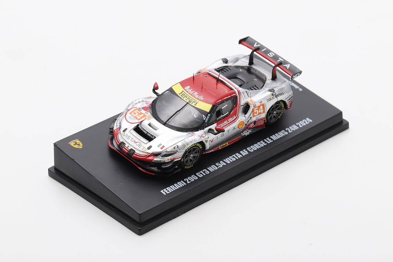 1:64 Looksmart - Ferrari 296 GT3 No.54 Vista AF Corse Le Mans 24H 2024 T. Flohr – F. Castellacci – D. Rigon 1:64 Looksmart - Ferrari 296 GT3 No.54 Vista AF Corse Le Mans 24H 2024 T. Flohr – F. Castellacci – D. Rigon