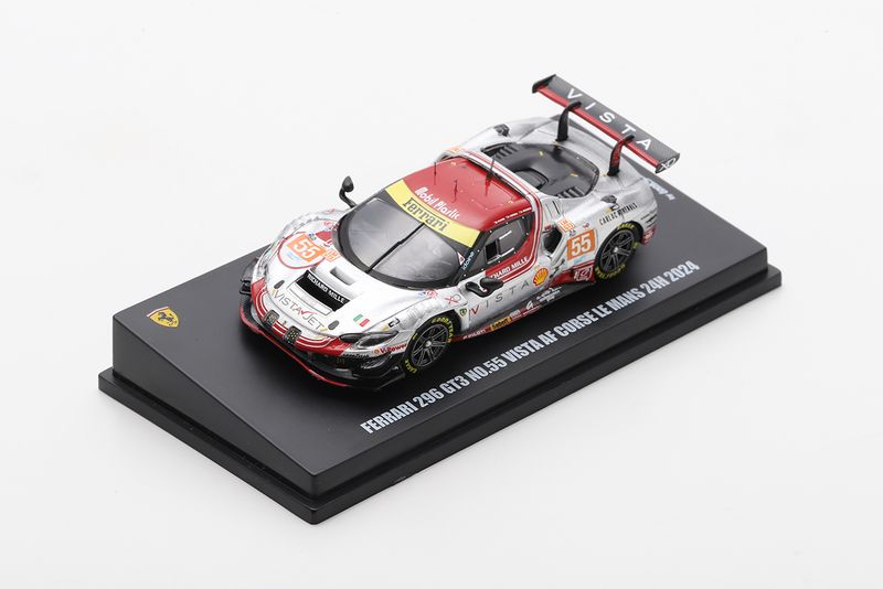 1:64 Looksmart - Ferrari 296 GT3 No.55 Vista AF Corse Le Mans 24H 2024 F. Heriau – S. Mann – A. Rovera 1:64 Looksmart - Ferrari 296 GT3 No.55 Vista AF Corse Le Mans 24H 2024 F. Heriau – S. Mann – A. Rovera