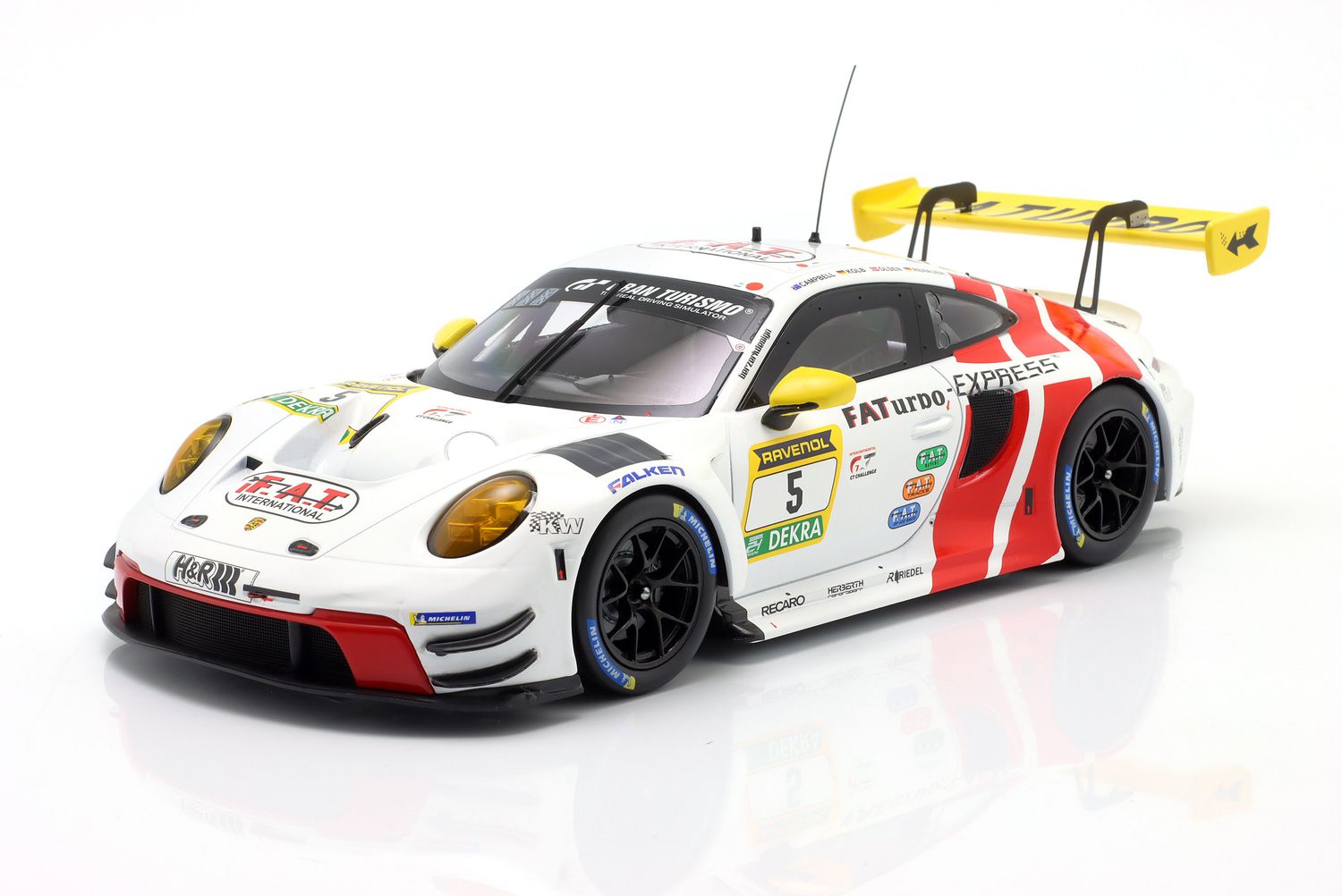 1:18 Ixo - Porsche 911 GT3 R #5 24h Nürburgring 2024 Herberth Motorsport FAT Turbo 1:18 Ixo - Porsche 911 GT3 R #5 24h Nürburgring 2024 Herberth Motorsport FAT Turbo