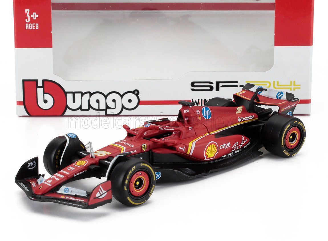 1:43 Bburago - Ferrari F1 SF-24 Team Scuderia Ferrari #16 Winner Monaco GP Montecarlo 2024 Charles Leclerc *Carmodel Exclusiv* 1:43 Bburago - Ferrari F1 SF-24 Team Scuderia Ferrari #16 Winner Monaco GP Montecarlo 2024 Charles Leclerc *Carmodel Exclusiv*