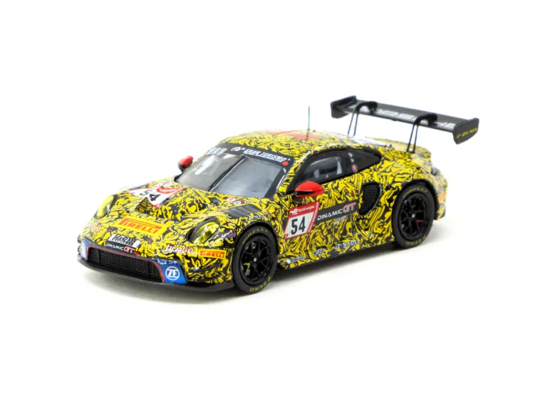 1:64 Tarmac - Porsche 911 GT3R #54 C. Engelhart/A. Güven/L. Heinrich/L. Vanthoor Nürburgring 24h 2023 1:64 Tarmac - Porsche 911 GT3R #54 C. Engelhart/A. Güven/L. Heinrich/L. Vanthoor Nürburgring 24h 2023