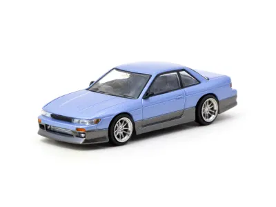1:64 Tarmac - VERTEX Nissan Silvia (S13), blue/grey