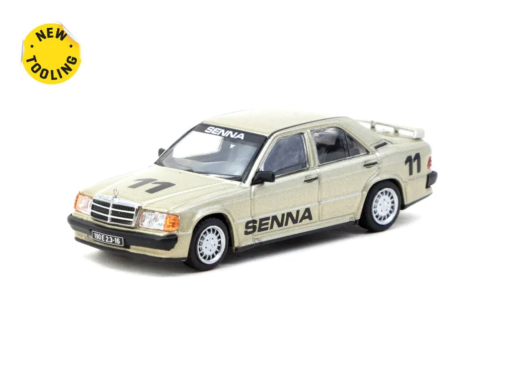 1:64 Tarmac - Mercedes-Benz 190 E 2.3-16 *Ayrton Senna* Race of Champion 1984 1:64 Tarmac - Mercedes-Benz 190 E 2.3-16 *Ayrton Senna* Race of Champion 1984
