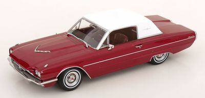 1:18 KK Scale - Ford Thunderbird Coupe 1966 rotmetallic/weiß 1:18 KK Scale - Ford Thunderbird Coupe 1966 rotmetallic/weiß