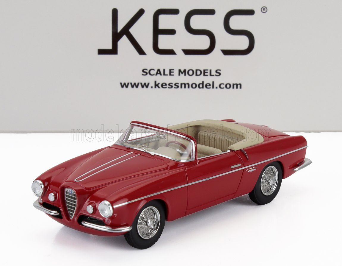 1:43 Kess Model - 1955 Alfa Romeo 1900C SS sn01959 Ghia Aigle Cabriolet Open Red