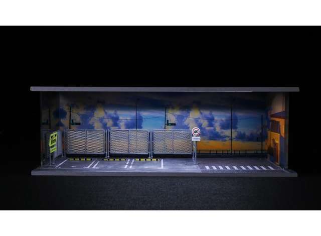 1:64 Black Box Diorama (MoreArt) - Diorama *Seaside with light D*