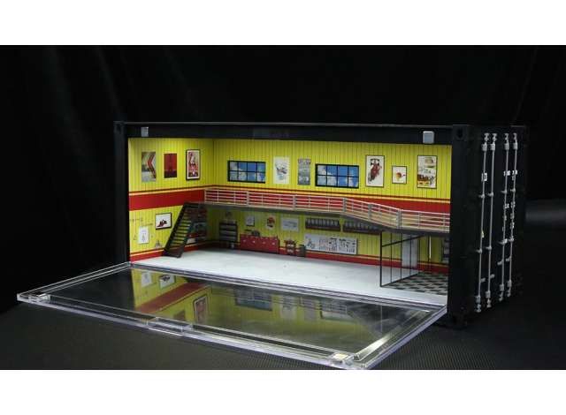 1:64 Black Box Diorama (MoreArt) - Diorama *Container workshop G*