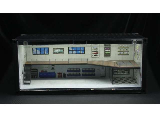 1:64 Black Box Diorama (MoreArt) - Diorama *Container workshop F*