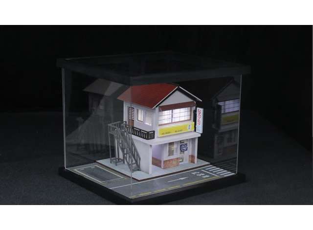 1:64 Black Box Diorama (MoreArt) - Diorama *07 streetscape with light*