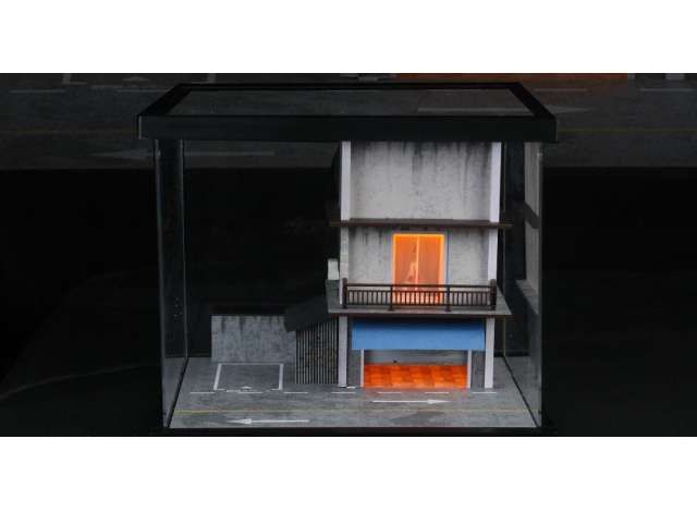 1:64 Black Box Diorama (MoreArt) - Diorama *10 streetscape with light*