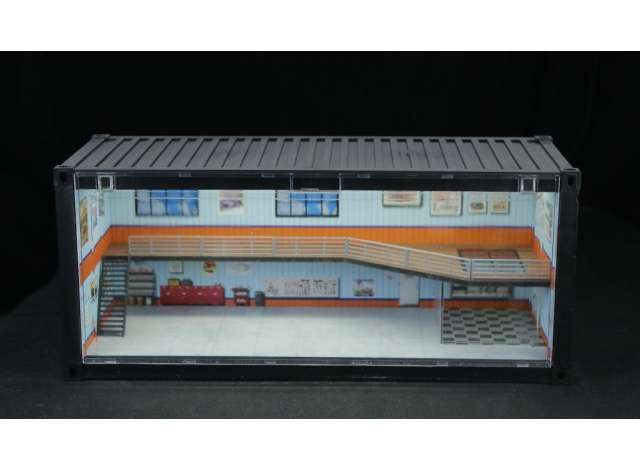 1:64 Black Box Diorama (MoreArt) - Diorama *Container workshop E*