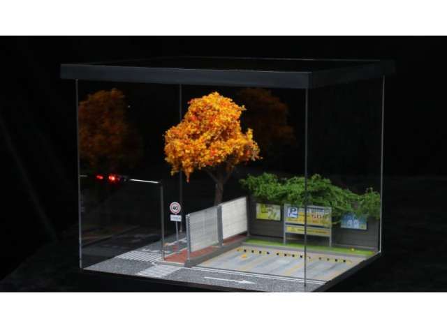 1:64 Black Box Diorama (MoreArt) - Diorama *12 streetscape with light*