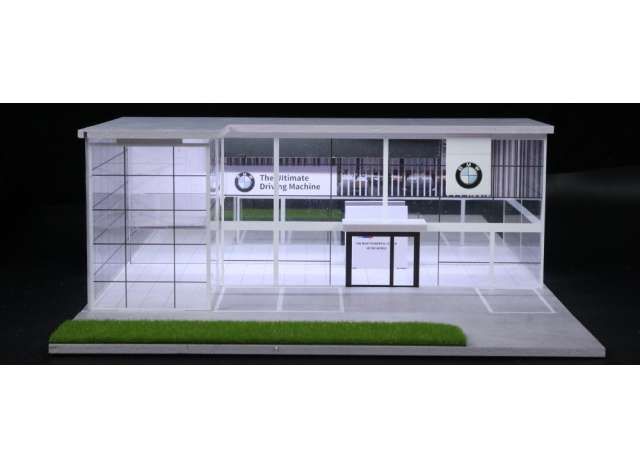 1:64 Black Box Diorama (MoreArt) - Diorama *BMW show room with light*