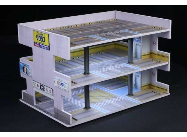 1:64 Black Box Diorama (MoreArt) - Diorama *Japan parking building with light B*