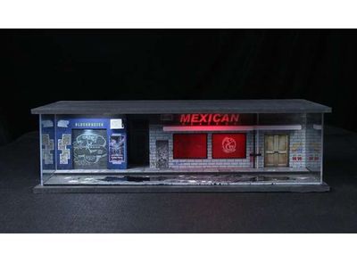 1:64 Black Box Diorama (MoreArt) - Diorama *cyberpunk with light 05*