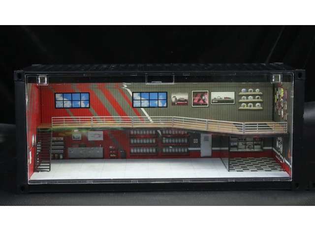 1:64 Black Box Diorama (MoreArt) - Diorama *Container Workshop I*