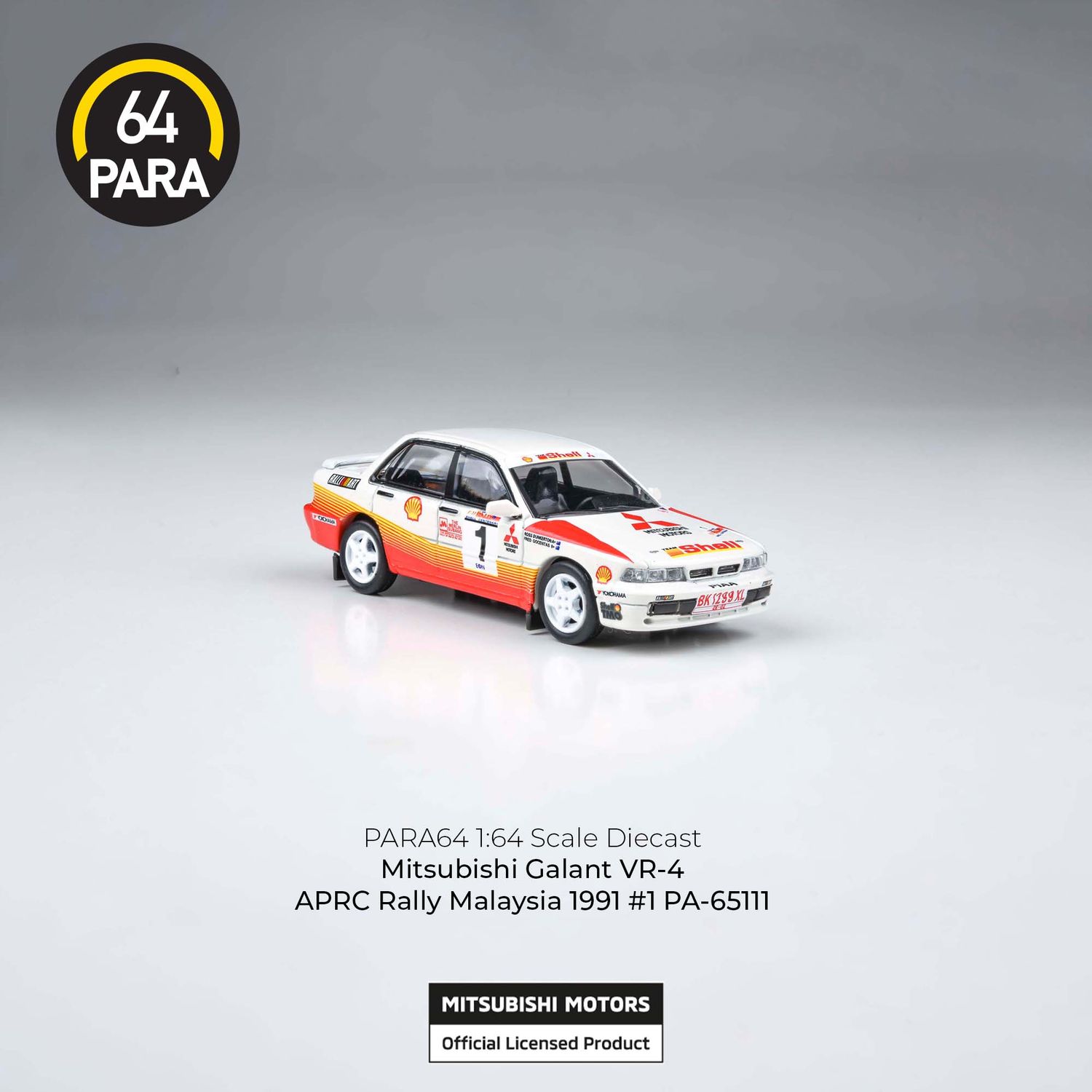1:64 Para64 - Mitsubishi Galant VR-4 #1 Rally Malaysia 1991 R. Dunkerton - F. Gocentas
