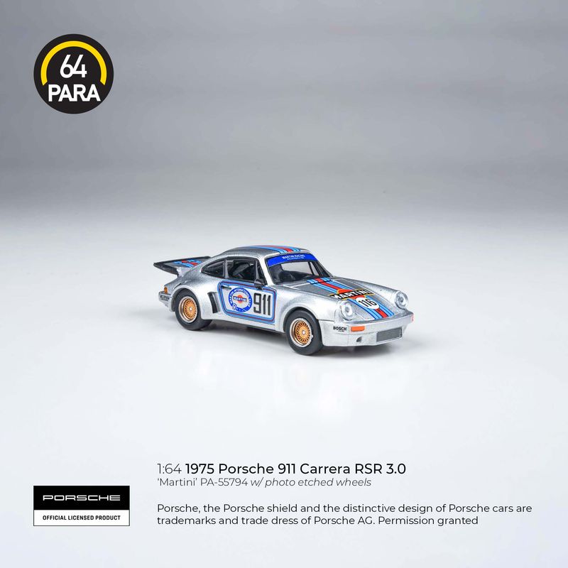 1:64 Para64 - 1974 Porsche 911 Carrera RSR 3.0 Martini Racing #911 1974