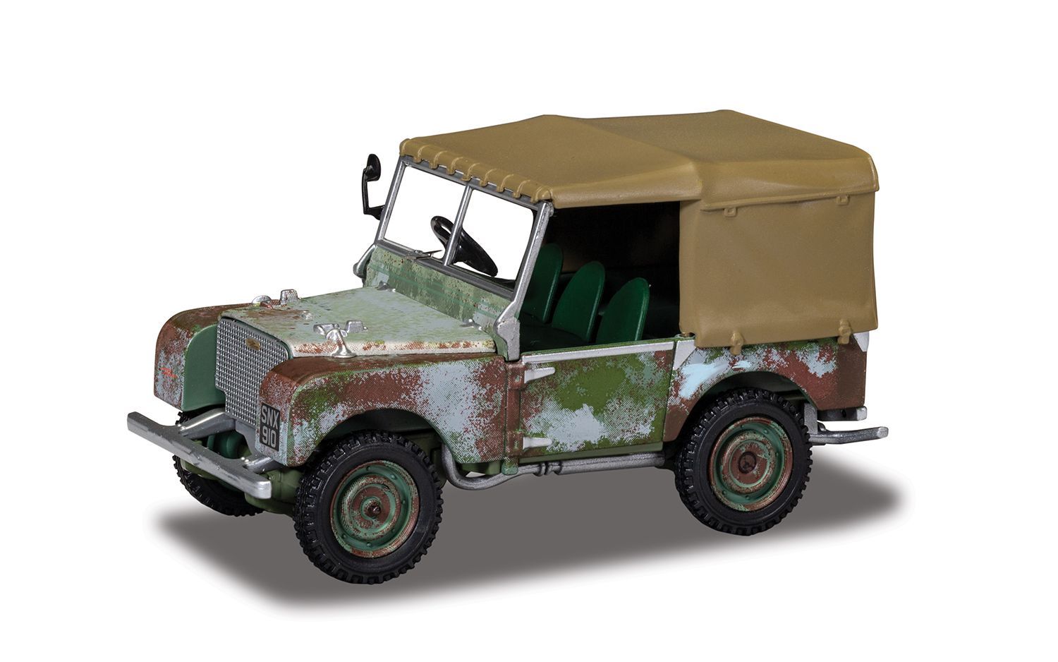 1:43 Corgi - Land Rover Series I 80" - Light Green (Weathered)